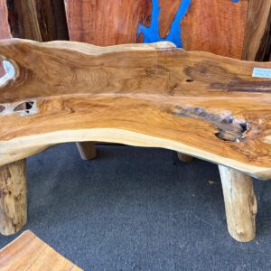 522 Teak root bench
